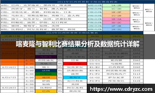喀麦隆与智利比赛结果分析及数据统计详解